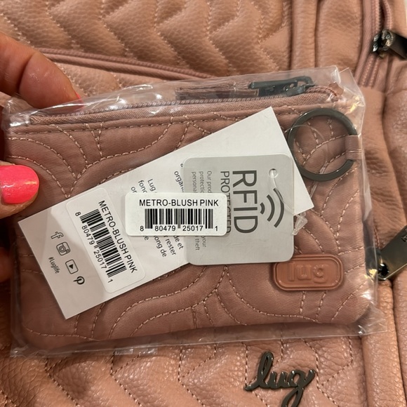 NWT Lug VL Hatchback backpack in Blush with bonus matching Metro - Picture 5 of 11